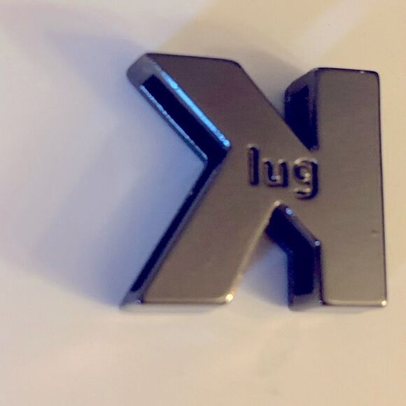 Lug Handbag Sparkle Letter Initial K Black Rhinestone Slide In to Lug Strap - Picture 3 of 5